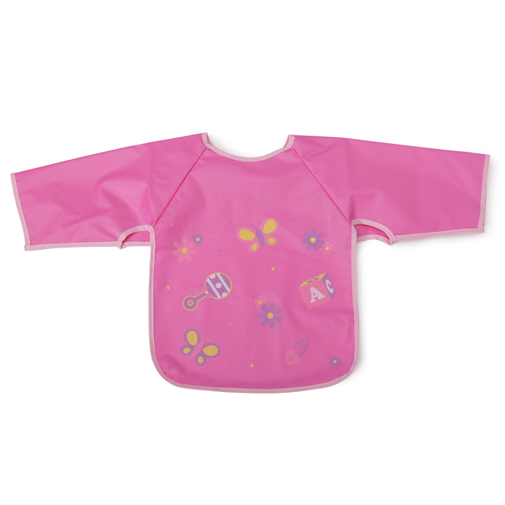 Bavetică Impermeabilă cu Mâneci Piggy Pink Cangaroo - imagine 2