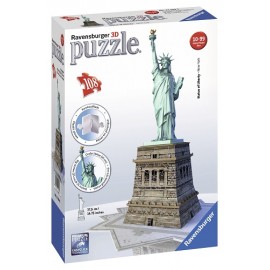 Puzzle 3D Statuia Libertății 108 piese Ravensburger - imagine 2