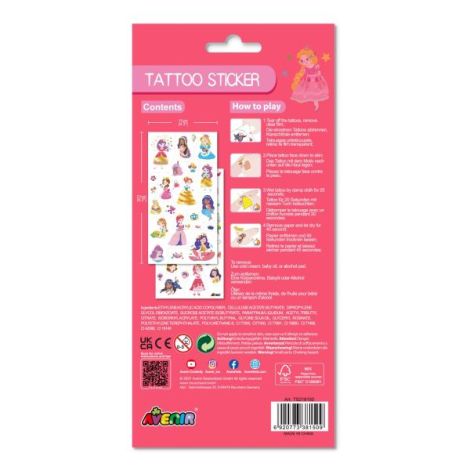 Tatuaje Printesa Avenir cu Inserții Metalizate - imagine 5