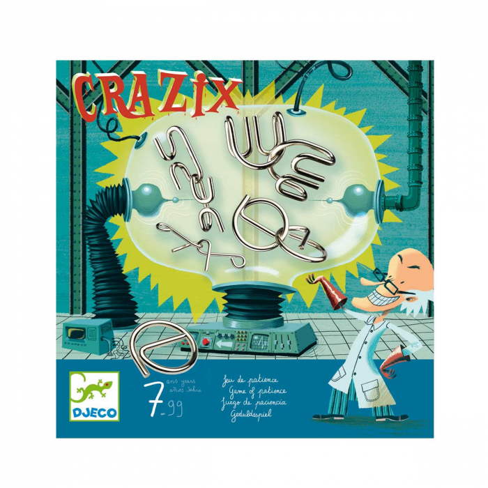 Joc de logică metalic Djeco Crazix 6