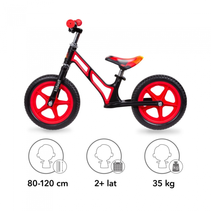 Bicicleta Kidwell Comet Black Red 12" - imagine 3