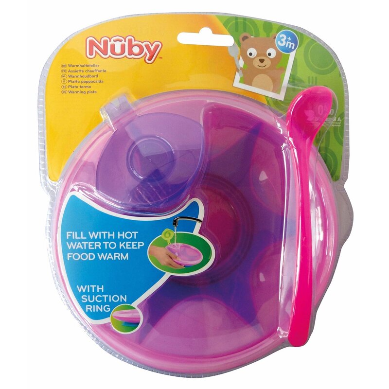 Nuby Bol Pink 400ml cu Ventuza