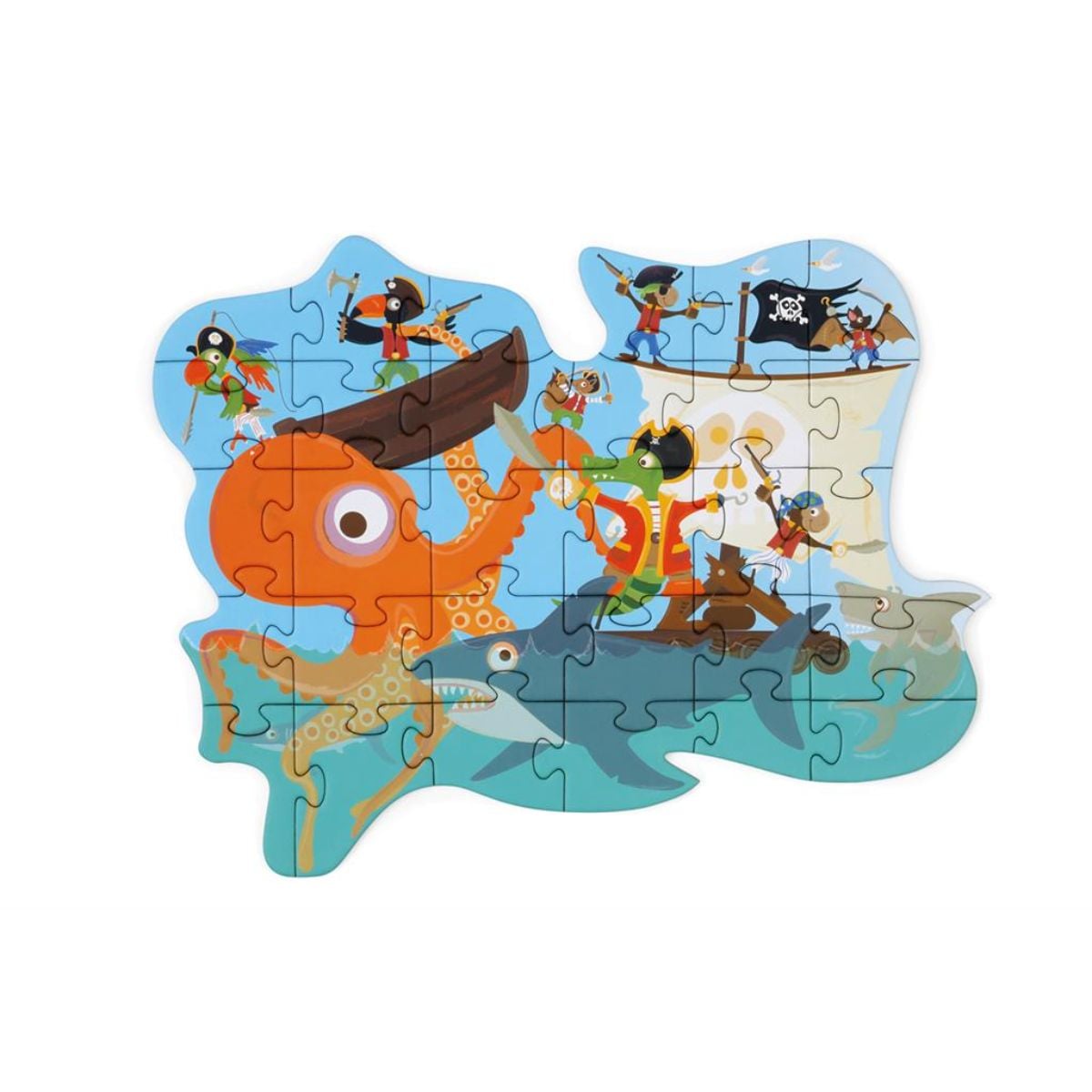 Puzzle Scratch Pirati 29 Piese - Educativ si Distractiv