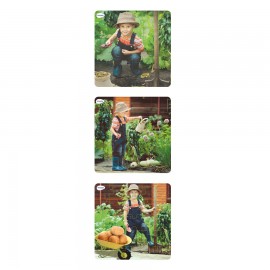 Set 3 Puzzle Ciclul de viață al cartofului Miniland