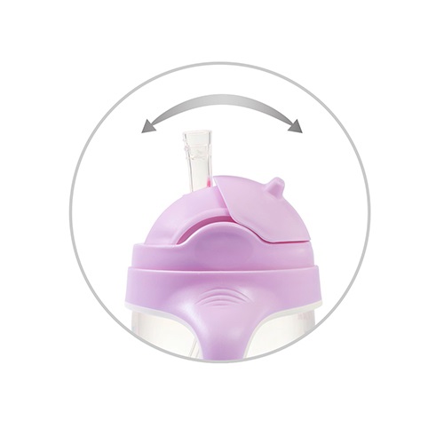 Cana cu pai Babyono, 240 ml, Mov - imagine 2