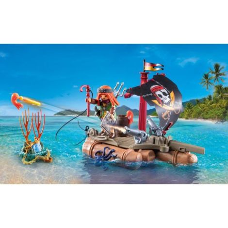 Playmobil Pluta Piraților cu Comoară - Jucărie - imagine 4