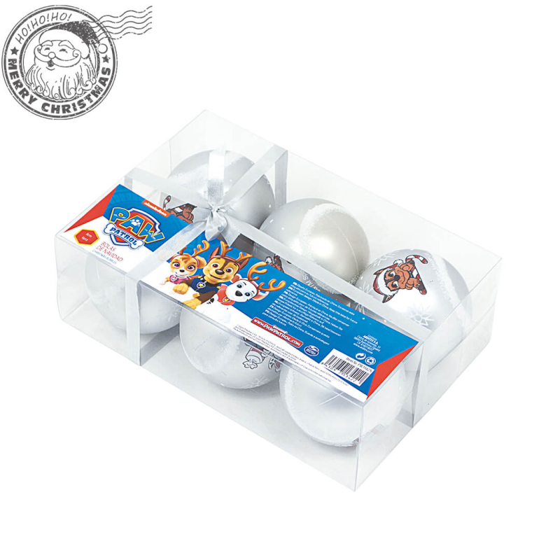 Set 6 Globuri Paw Patrol Argintii | Disney