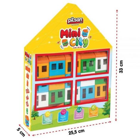 Set Constructie Pilsan Mini City 40 Piese - Creativitate - imagine 2