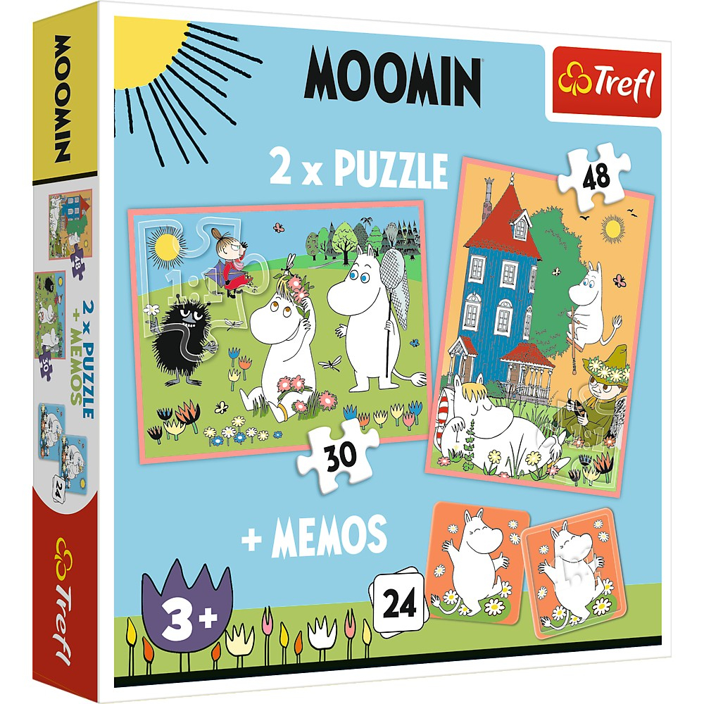 Puzzle Trefl 2In1 Memo Moomin - Educativ si Distractiv