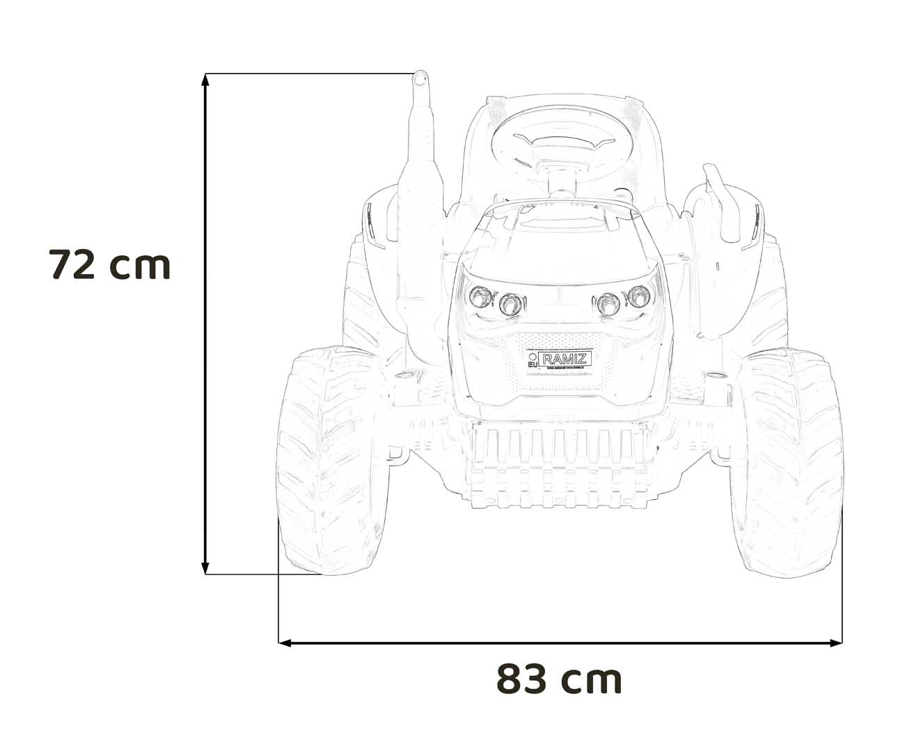 Autokids Farmer Truck 24V Rosu - Masinuta Electrica - imagine 6