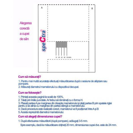 Kit Premium Spectra 28 mm - Accesorii Pompa Lapte - imagine 3