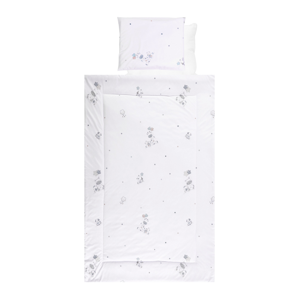Lenjerie Pat Copii Lorelli Giraffe White 4 Piese