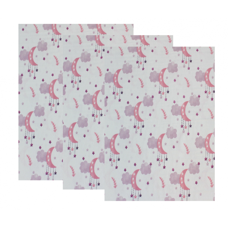 Set 3 Scutece Finet Kreis 75x75 cm Multifuncționale Roz - imagine 4