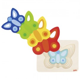 Puzzle Stratificat Fluturasi Colorati Goki - imagine 2