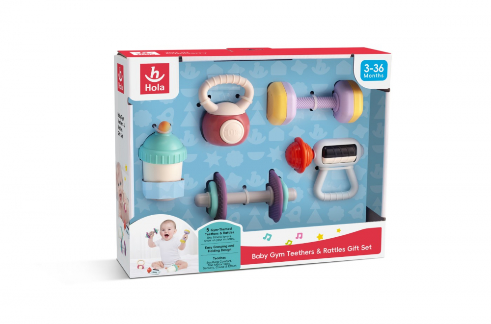Set 9 Jucarii Gingivale Sport Jucarii Bebe