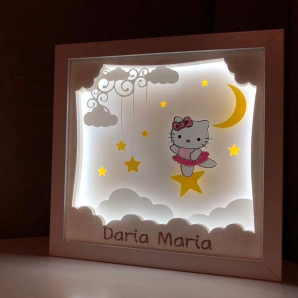 Tablou Luminos Fetiță | Decor Magic Noorhandmadeatelier