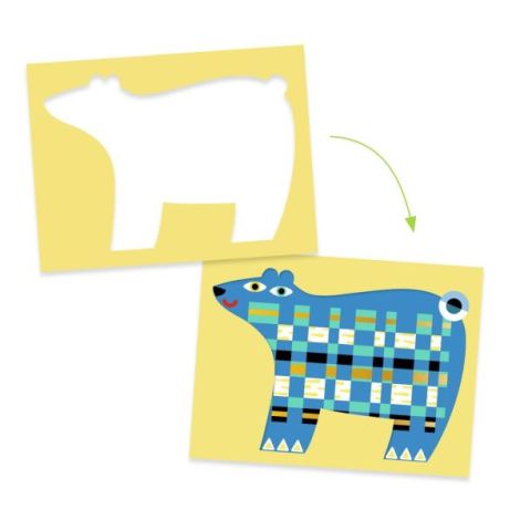 Joc Creativ Tesut Animalute Djeco - imagine 3