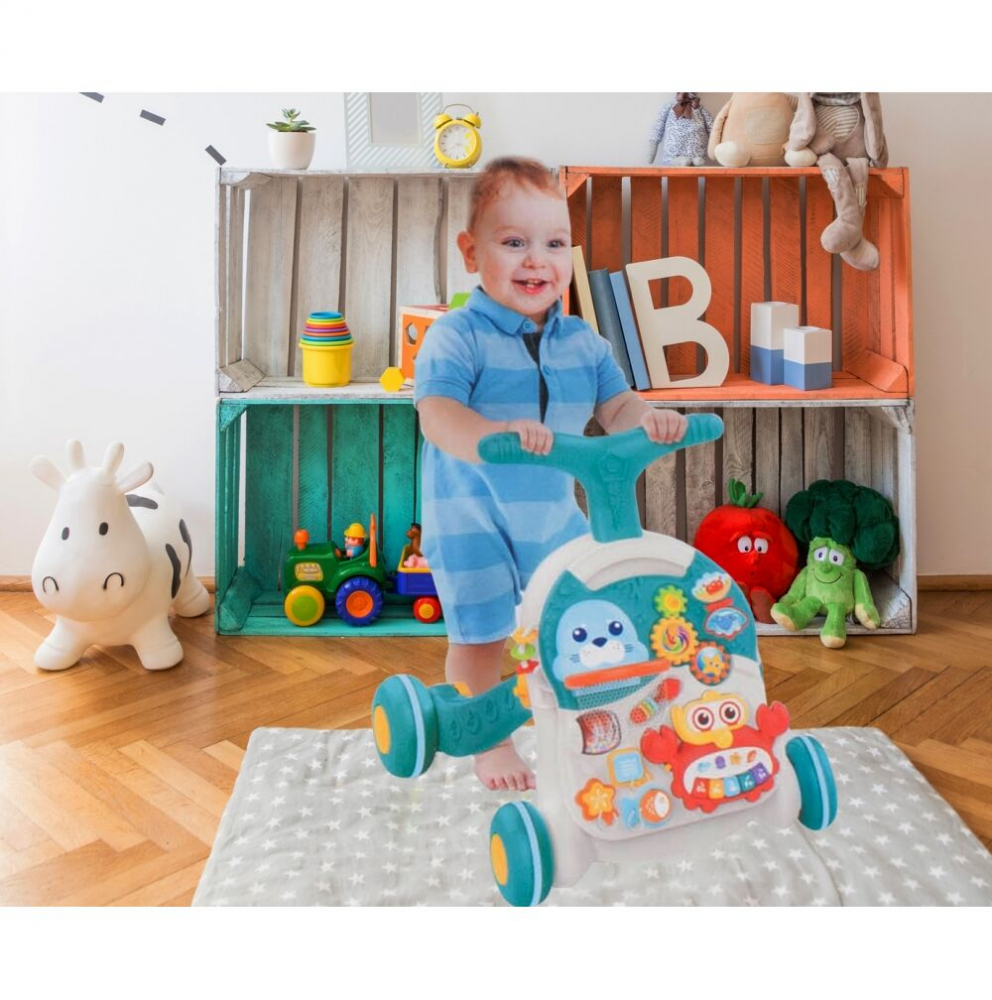 Antepremergator Malplay 2in1 cu Pian și Activități - imagine 10