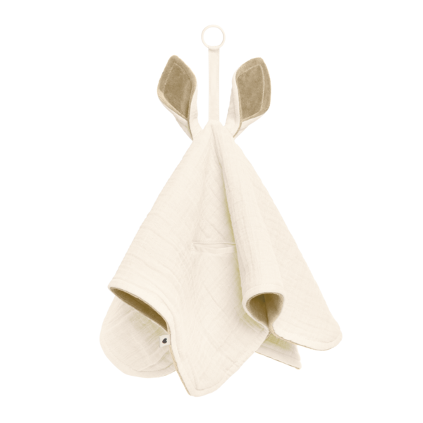 Paturica Bibs Kangaroo Ivory cu urechiuse - imagine 4
