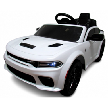 Masinuta Electrica SRT R-Sport Dodge, Alb, Telecomanda - imagine 5