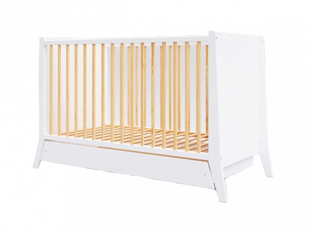 Patut Damian 120x60 cu Sertar, Bej, Nichiduta - imagine 8
