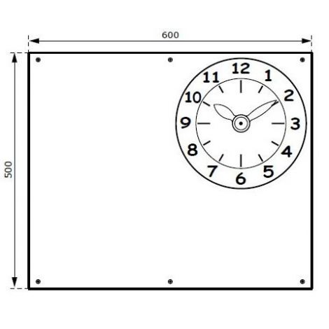 Tabla de scris cu ceas KBT | Accesorii spatii de joaca - imagine 4