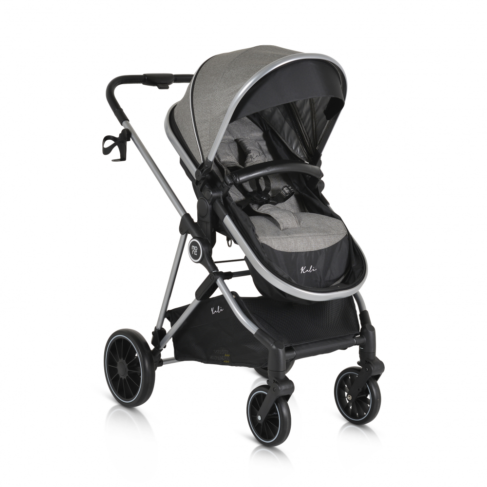 Carucior 2in1 Moni Kali Grey, Husa Picioare - imagine 4