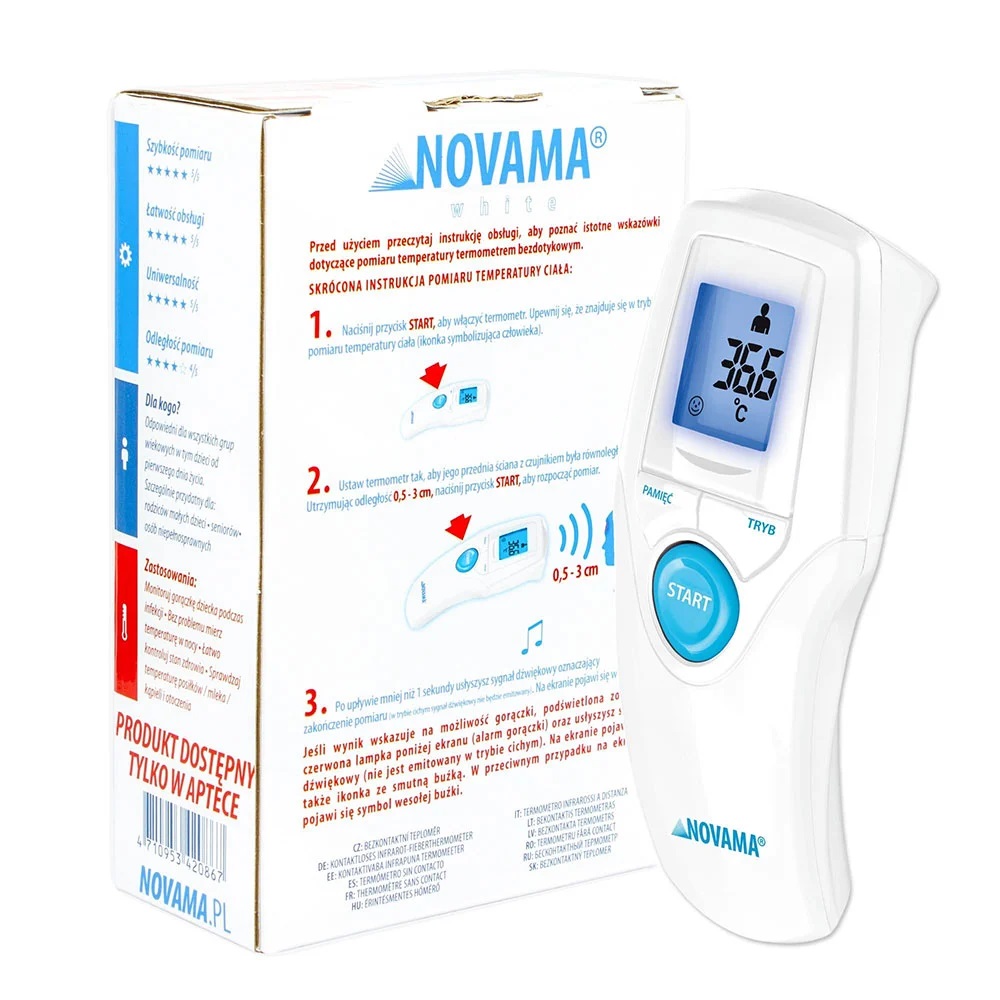 Termometru Non-Contact Novama T1S Alb