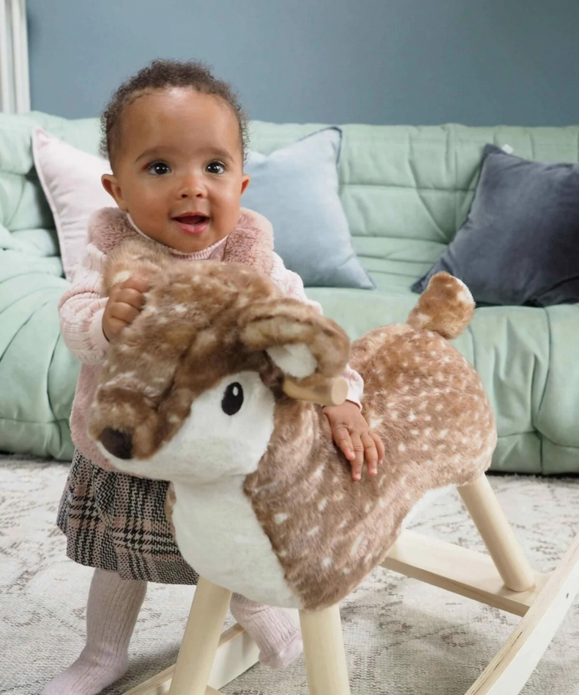 Balansoar Little Bird Willow Rocking Deer 9 luni+ - imagine 3