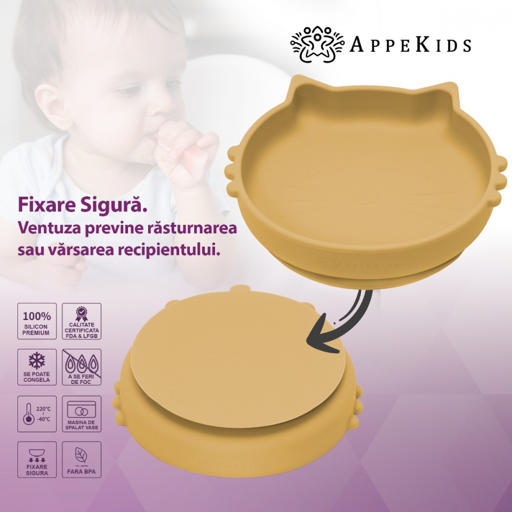 Bol Silicon AppeKids Kitty II Honey - imagine 3