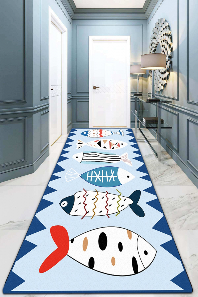 Covor Bucătărie Antiderapant Le Poisson, Chilai Home - imagine 2