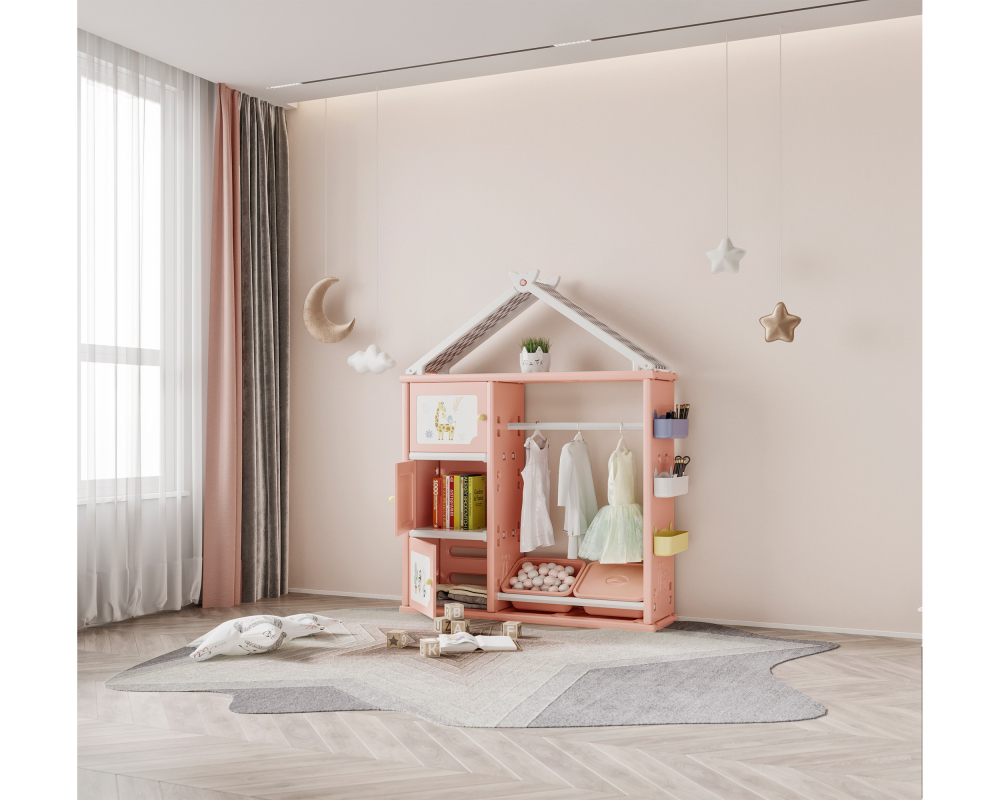 Dulap Organizator Nichiduta Happy House Pink