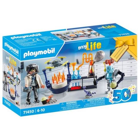 Playmobil Cercetator cu Roboti | Aventura Științifică