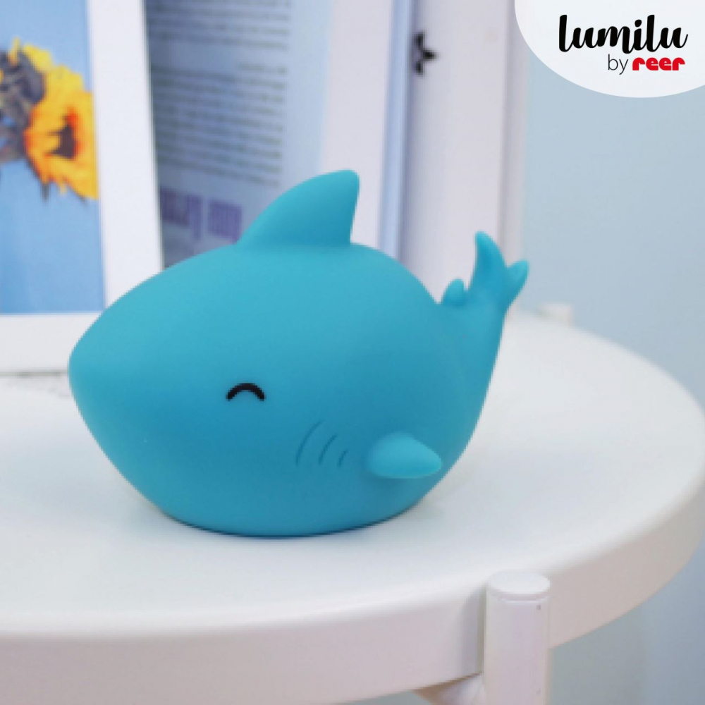 Lampă Veghe Rechin Albastru Reer cu Timer - imagine 4