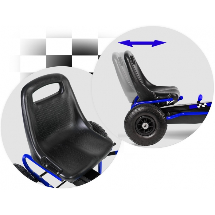 Kart Pedale Ricokids Albastru | Joc Activ - imagine 2