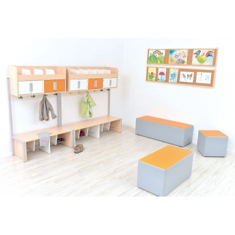 Vestiar Quadro 6 compartimente Moje Bambino - imagine 5
