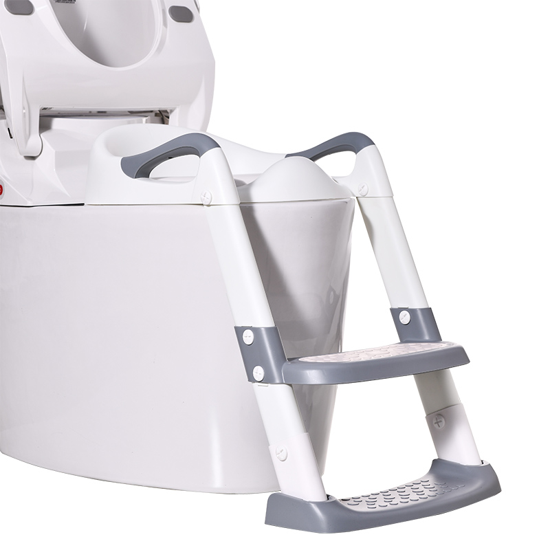 Reductor Toaleta Little Mom Safe Grey cu Manere