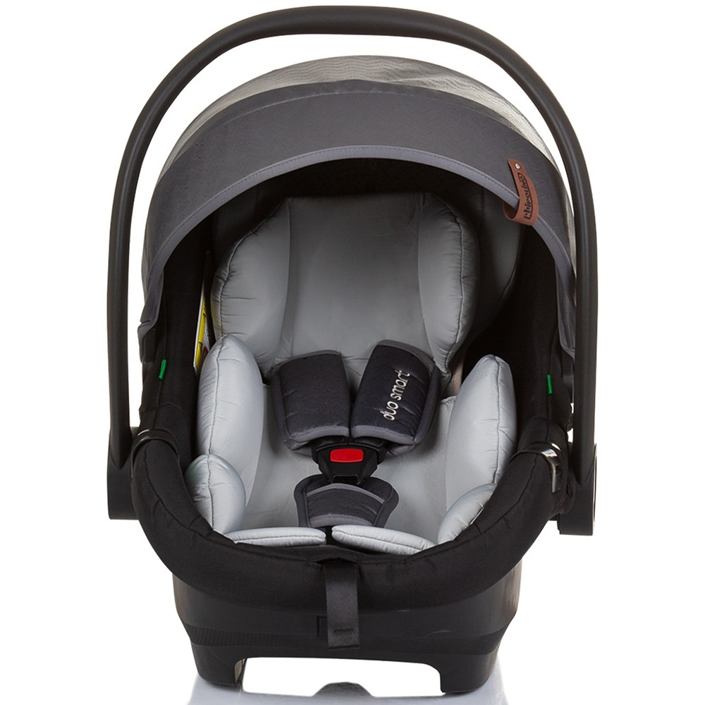 Carucior Gemeni Chipolino Duo Smart 3 in 1, Argintiu - imagine 5