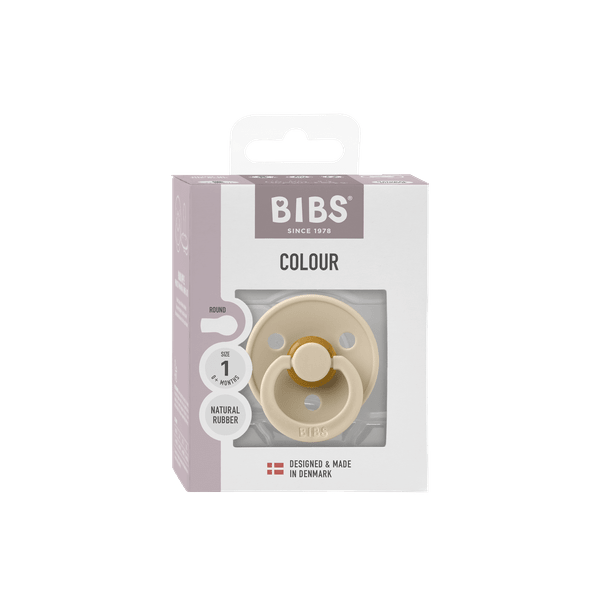 Bibs Colour Suzeta Latex Rotunda 0+ Vanilla