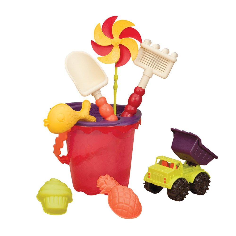 Găleată 9 Jucării Nisip Mov B.Toys - imagine 6