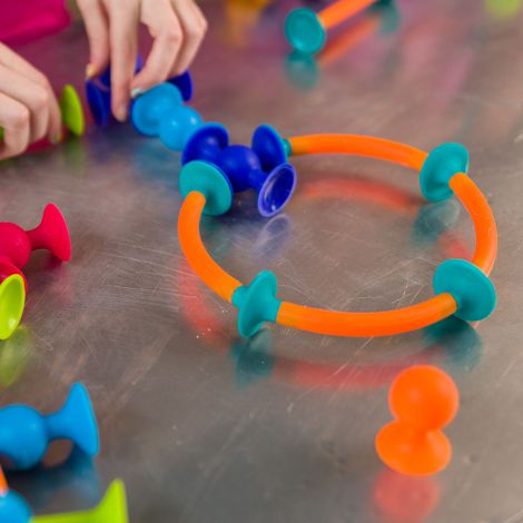 Squigz Toobz Fat Brain Toys | Joc Constructie - imagine 6