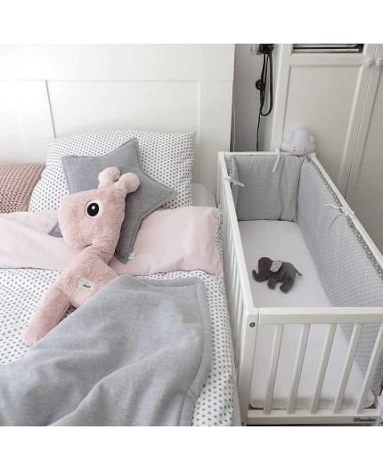 Patut Co-Sleeping Woodies, Alb, cu Saltea Inclusa - imagine 2