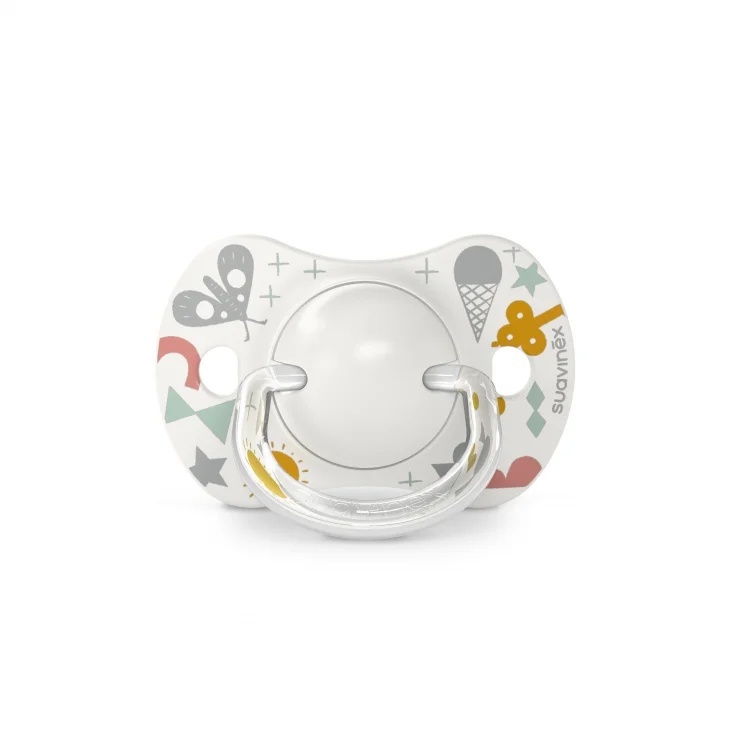 Suzete Suavinex SX Pro, 2 buc, Gri, 0-6 luni - imagine 2