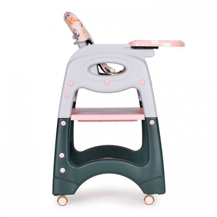 Scaun de masa 2 in 1 Ecotoys Roz, Ergonomic - imagine 2