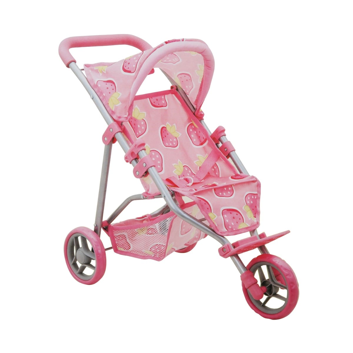 Carucior Pliabil Melobo cu 3 Roti, Model Capsuni