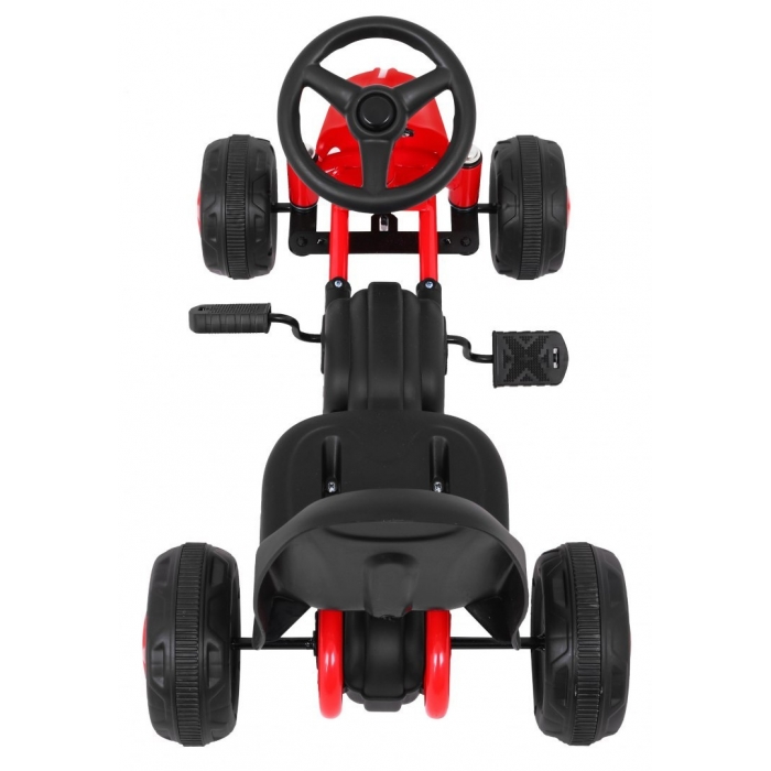 Kart Pedale Gokart Roșu | Aventură Sigură - imagine 4