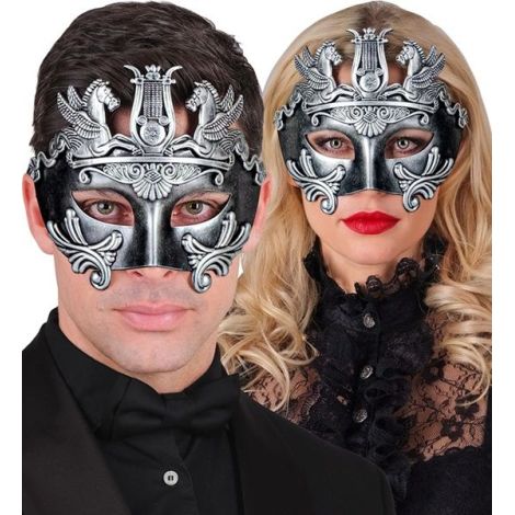Masca Luptator Argintie Widmann | Carnaval - imagine 3