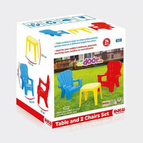 Set Masa Scaune Dolu pentru Copii Creativi - imagine 2