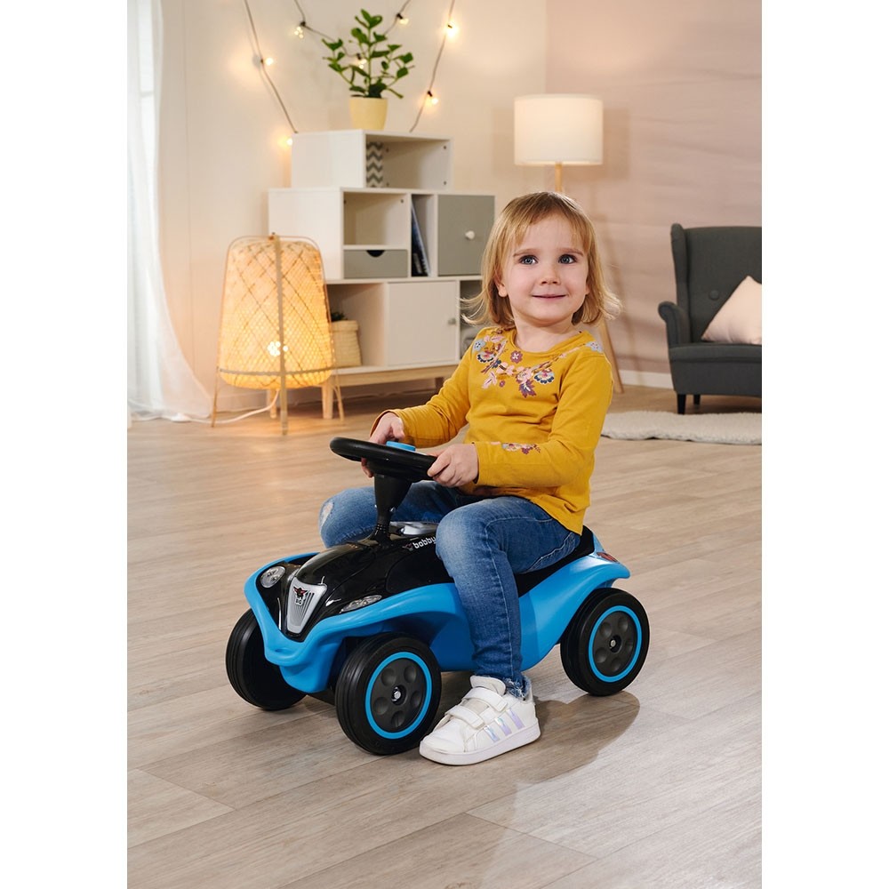 Masinuta Big Bobby Car Next Blue, Faruri LED, Big - imagine 8