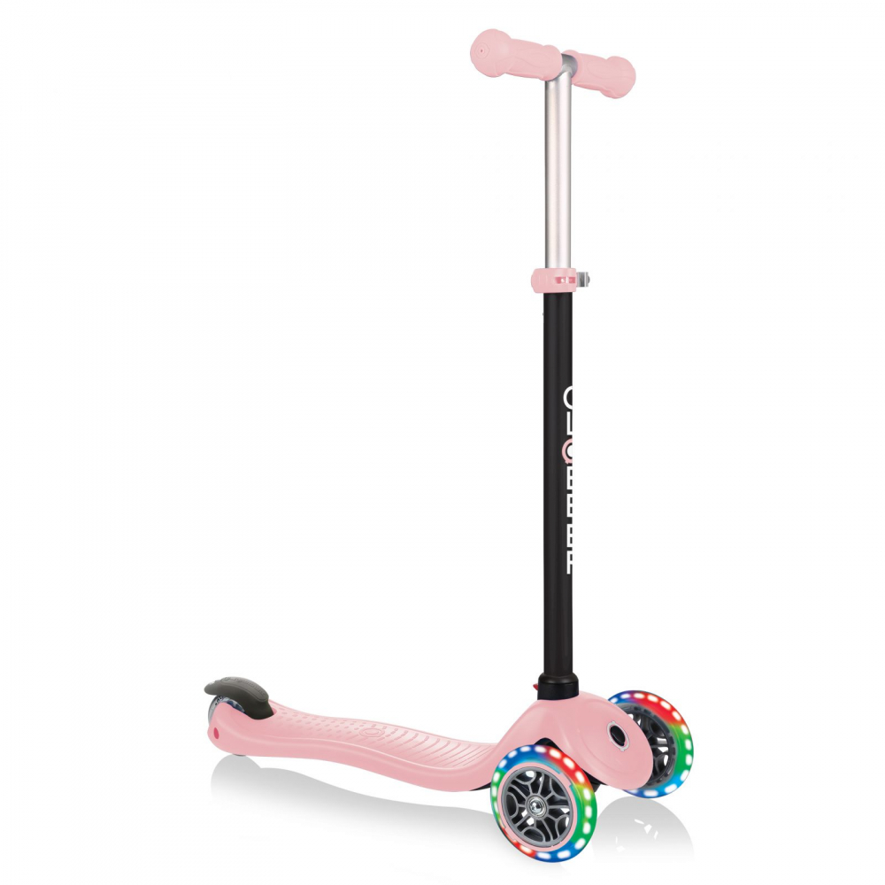 Globber Go-Up Sporty 3in1 Roz Pastel LED - imagine 4